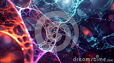 Through this abstract background we can envision the intricate web of probabilities that govern the behavior of Stock Photo
