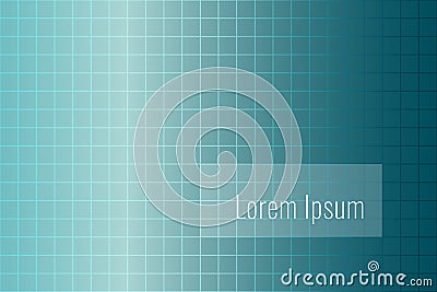Abstract background, with cells squares, blue-cyan gradient, place for an inscription. Banner, background, backdrop, web Vector Illustration