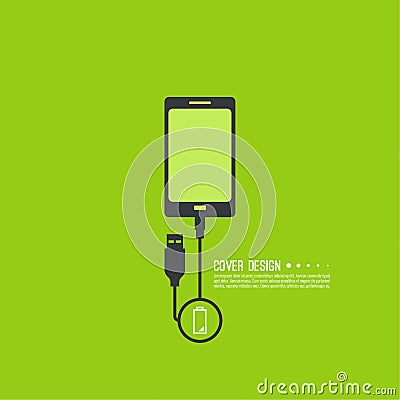 Abstract background with charge Vector Illustration