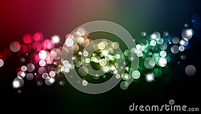 Bokeh background. Vector Illustration