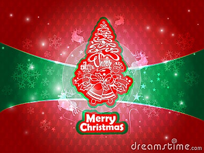 Abstract background with Christmas tree Stock Photo