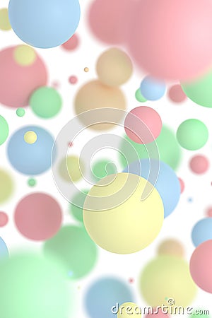 Abstract background of cicle shape. 3D rendering Stock Photo