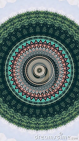 Abstract background with circular patterns with colorful effects. Stock Photo