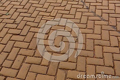 Old cobblestone pavement Stock Photo