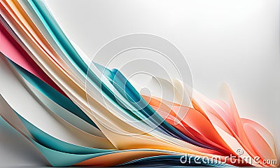 Abstract background colored sinuous stripes, wallpaper.. Stock Photo