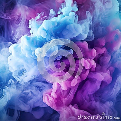 abstract background of colored smoke in water close-up for design Stock Photo