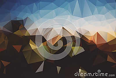 Abstract background. Colorful abstract background for design. Vector template pattern. Geometric triangular mosaic colors of vinta Vector Illustration