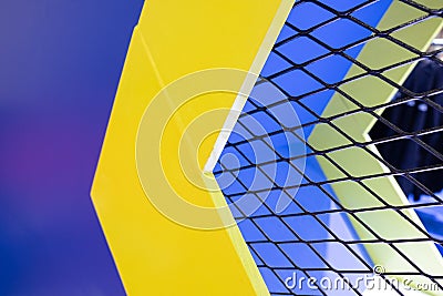 Abstract background colorful architectural objects Stock Photo