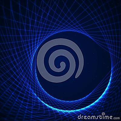 Abstract background with a colorful dynamic wave Stock Photo