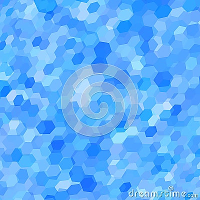 Abstract background with colorful hex polygons Vector Illustration