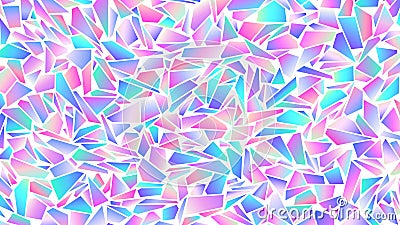 Holographic gradient iridescent triangular seamless pattern Vector Illustration