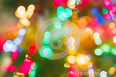 Abstract background of colorful lines in motion. blurred neon rainbow leds, festive backdrop of fireworks. Decocused image Stock Photo
