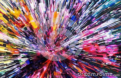 Abstract background with colorful textures and shapes, modern art wallpaper Cartoon Illustration