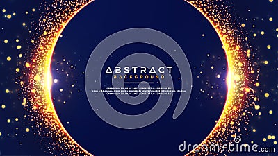 Abstract background with a combination of blur bokeh effects. Abstract Glowing particle circle background. Eps10 vector Vector Illustration