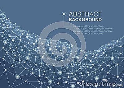 Abstract background of a communication concept Vector Illustration