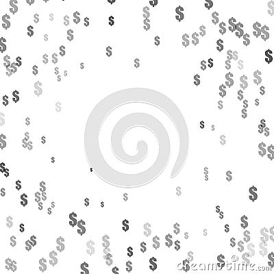 Abstract background compose signs of dollars Vector Illustration