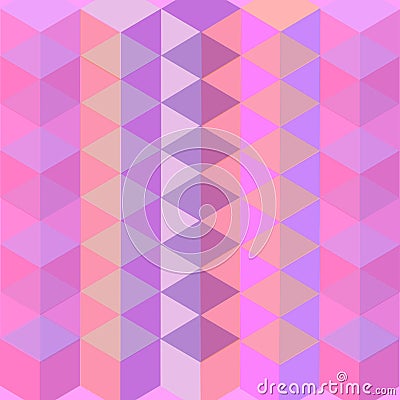 Abstract background consisting of colored transparent cubes Vector Illustration