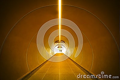 Abstract background. Construction tunnel perspective. Picture for add text message. Backdrop for design art work. Stock Photo