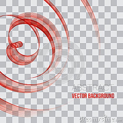 Abstract background curve line orage ight and blend element with copy space vector illustration Vector Illustration