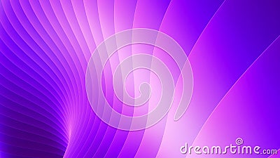 Abstract background, 3d purple color wavy stripes pattern, interesting spiral architectural minimal wallpaper Cartoon Illustration