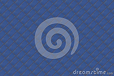 Abstract background dark blue block brick with cement lines dioganal panel background infinite series Stock Photo