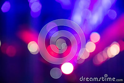 Abstract background with defocused bokeh colorful lights Stock Photo