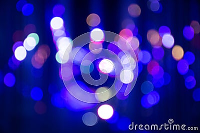 Abstract background with defocused bokeh colorful lights Stock Photo