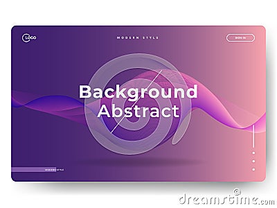 Abstract background design. Landing page template. web page design for website and mobile development. minimalist style. Eps10 Vector Illustration