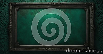 abstract background design, layout abstract background design, layout dark green background, abstract background with frame, 3d Stock Photo