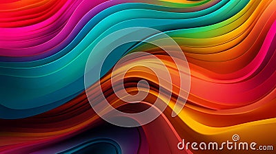 Colorful wavy background Stock Photo