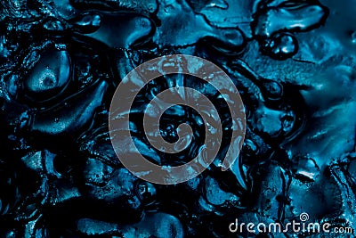 abstract background of drops of solidified metal Stock Photo