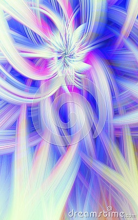 Abstract background element. Dynamic curves ands blurs pattern. Vertical illustration Stock Photo