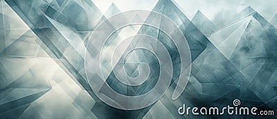 Abstract background, Enhancing depth, a translucent geometric world showcases layered triangular and hexagonal shapes, leaving Stock Photo