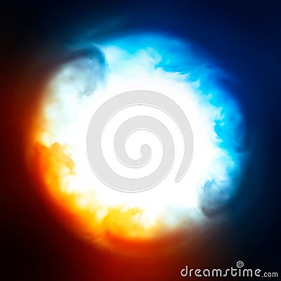 Abstract background, explosion in the sky Vector Illustration