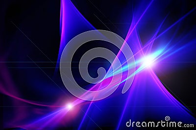 Abstract background, blue, pink, purple, glitter, light effect o Cartoon Illustration