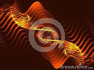 Abstract background with flame Vector Illustration