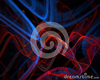 Abstract background. Fractal curves Stock Photo