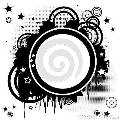 Abstract background with funky circles Vector Illustration