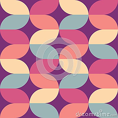 Abstract background geometric concept design. Seamless pattern graphic poster. Retro vintage design style. Vintage color. Disco Vector Illustration