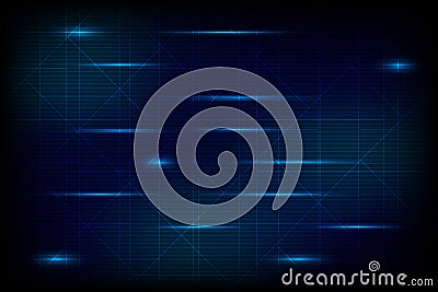 Abstract Background Glowing Blue Laser Horizontal and Diagonal Lines Pattern Digital future science concept, Network firewall Vector Illustration