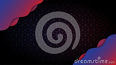 Abstract background gradient design with geometric Fluid shpaes composition.Futuristic minimal pattern place for text or message Vector Illustration