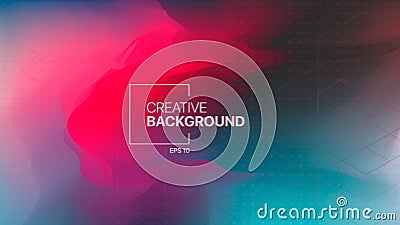 Abstract background with gradient liquid for web backgrounds, advertising posters, covers and brochures. Vector Illustration