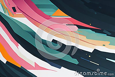 Abstract background gradient watercolor, Generative AI Stock Photo