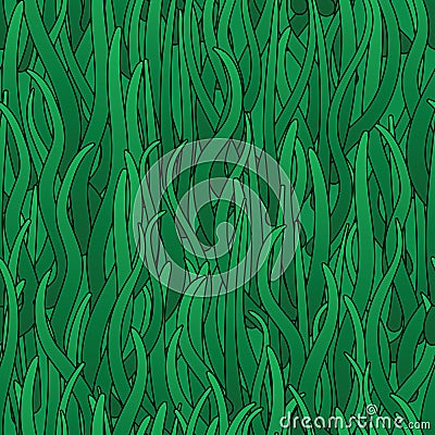 Abstract background of green grass Vector Illustration