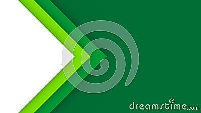 Abstract background with green and white color paper cut shapes Stock Photo