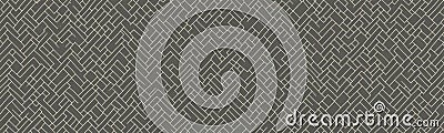 Abstract background with grungy herringbone pattern in black and white. Irregular stripe print is worn and faded for vintage look Vector Illustration