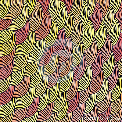 Abstract background hairy Cartoon Illustration