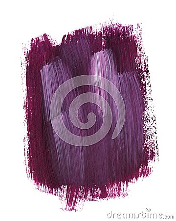 Abstract background, hand-painted texture, purple brush stroke stains. Design for backgrounds. Stock Photo