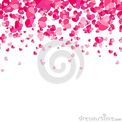 Abstract background with hearts. Vector Illustration