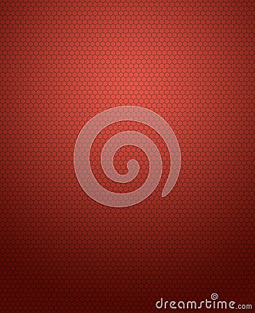 Abstract background of hexagon pattern on red gradient. Stock Photo